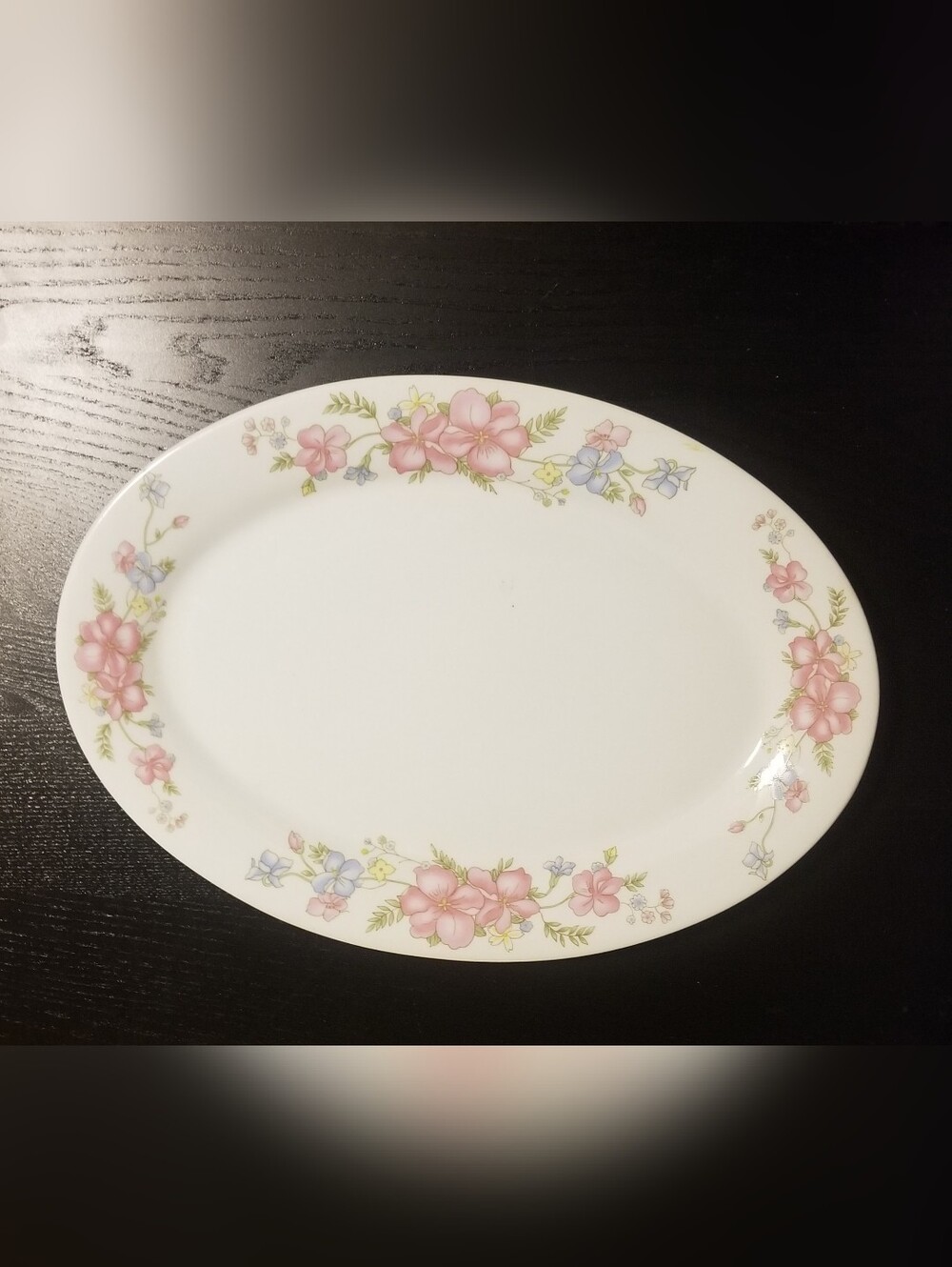 Vintage Floral Serving Platter Imported By McCory's Stores